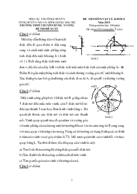 Đề thi môn Vật lý - Khối 11 năm 2015 trườngTHPT chuyên Hùng Vương
